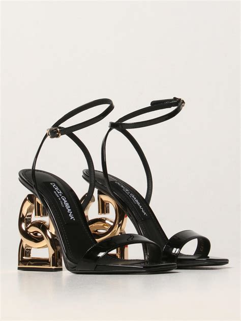 dolce gabbana black shoes|dolce and gabbana heels black.